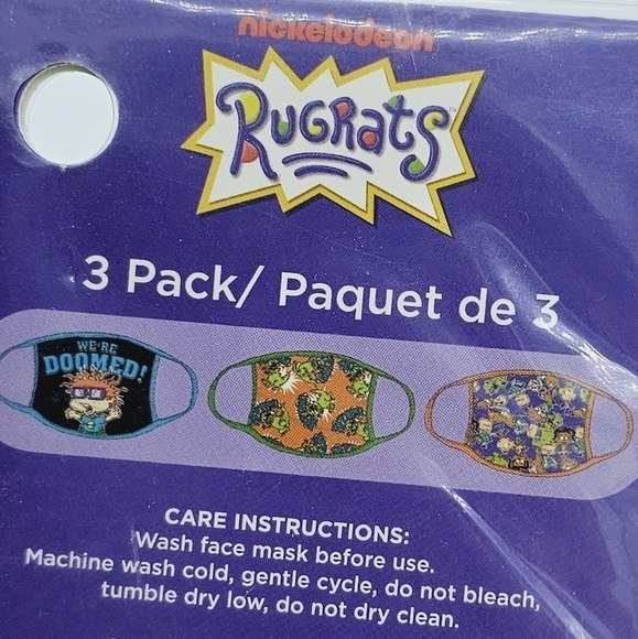 Rugrats Nickelodeon Washable Adult Face Masks - Picture 3 of 4